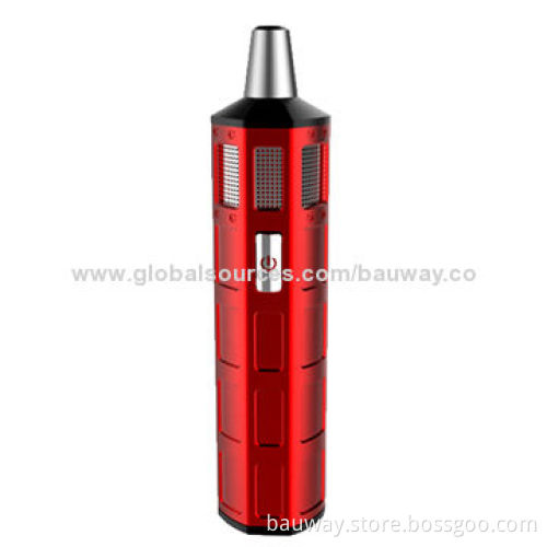 Multifunction 2,600mAh High-capacity Stainless Steel Chamber Dry Herb Vaporizer Pen, 3.7-4.2V